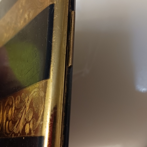 Vintage Elgin American Cigarette Case Gold Tone Finish Art Deco Made in USA - Picture 7 of 8